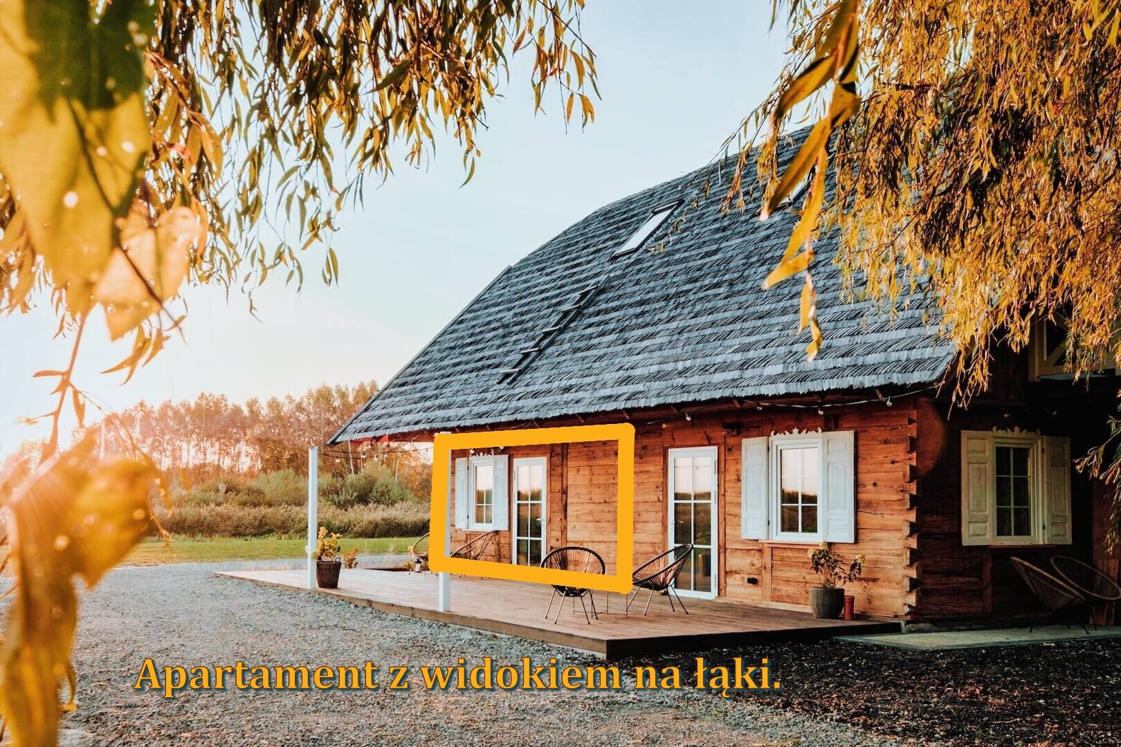 Apartament z widokiem na łąki.